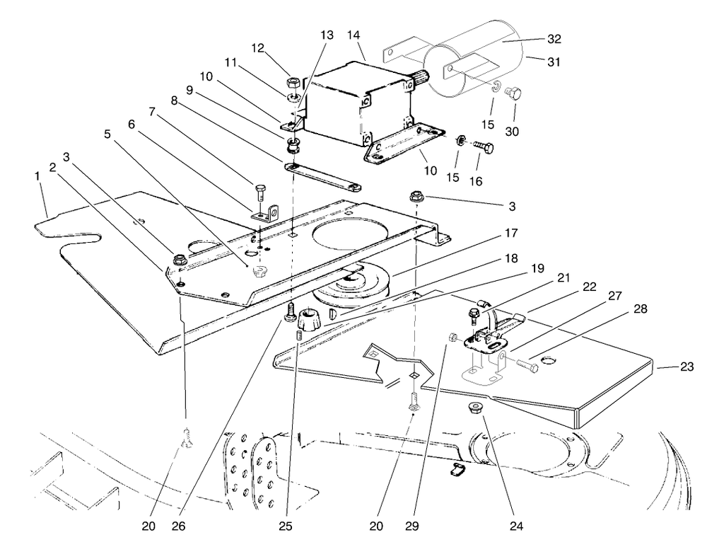 Covers And Gear Box Assembly Diagram and Parts List for 30555 890001 - 899999 Toro Lawn Mower