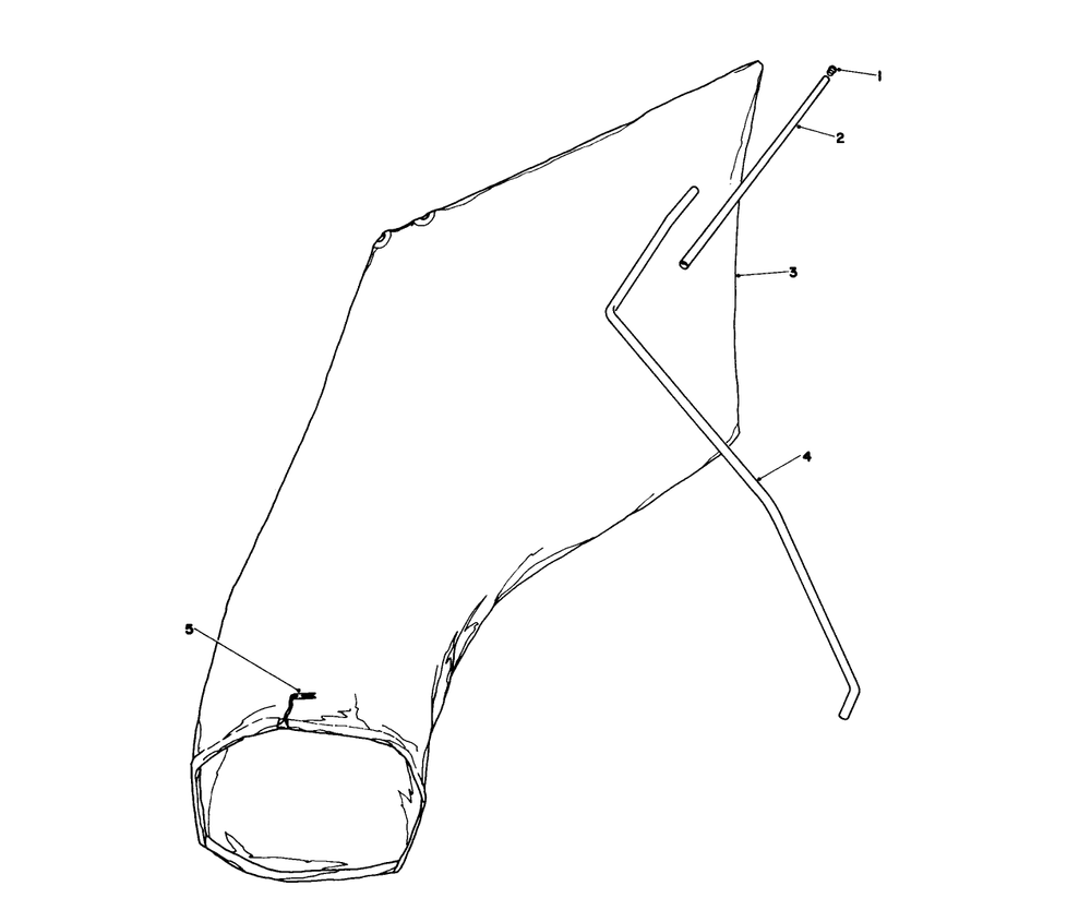 Giant Bagging Kit No. 29-9750 (Optional) Diagram and Parts List for 16320 1000001 - 1999999 Toro Lawn Mower