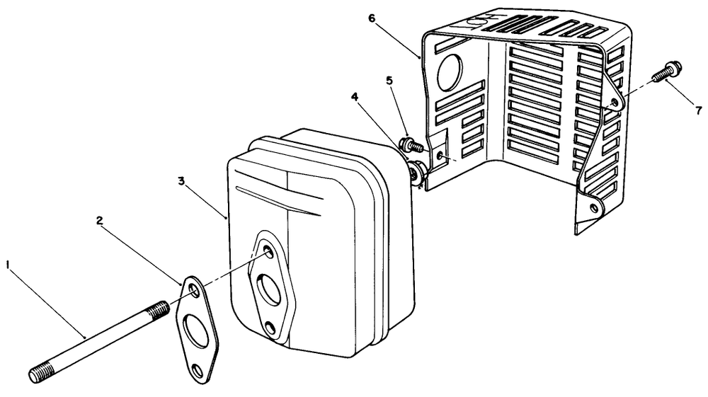 Muffler Assembly (Model No. Vml0-2) Diagram and Parts List for 20320 2000001 - 2999999 Toro Lawn Mower