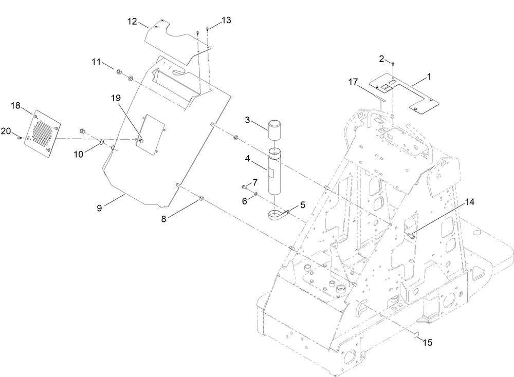 Hood Assembly Diagram and Parts List for 22218G 400000000 - 409999999 Toro Lawn Tractor Accessories