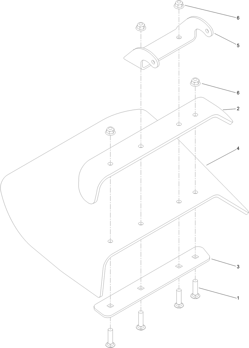 Deflector Assembly No. 119-2347 Diagram and Parts List for 74536TE 413000000 - 417999999 Toro Lawn Tractor