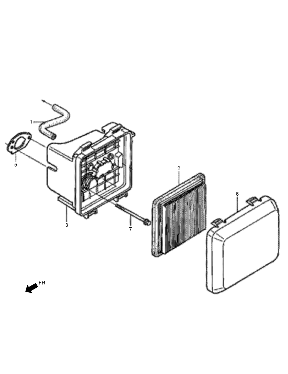 Air Cleaner Assembly Diagram and Parts List for 02610 410200000-999999999 Toro Lawn Mower
