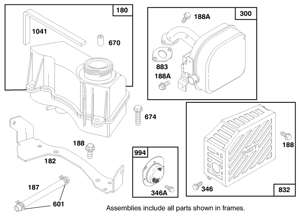 Engine Gts 150 (Model No. 20483 Only) Diagram and Parts List for 20483 790000001 - 799999999 Toro Lawn Mower