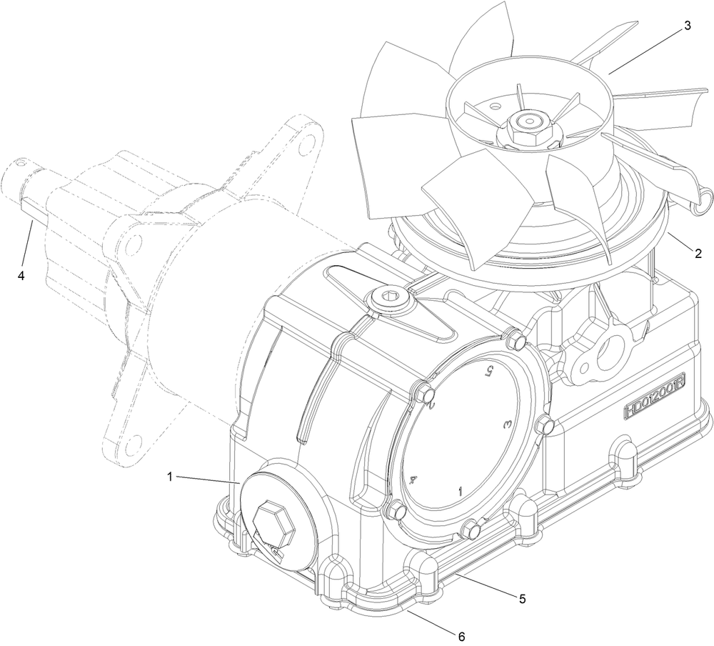 Lh Hydro Transaxle Assembly No. 132-8802 Diagram and Parts List for 68138G 412896904 - 415399999 Toro Cement Mixer