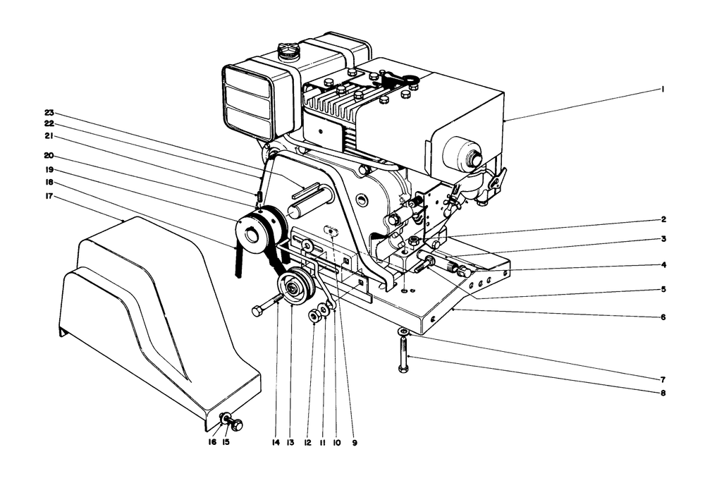 Engine Assembly Diagram and Parts List for 31260 200001 - 299999 Toro Snow Blower