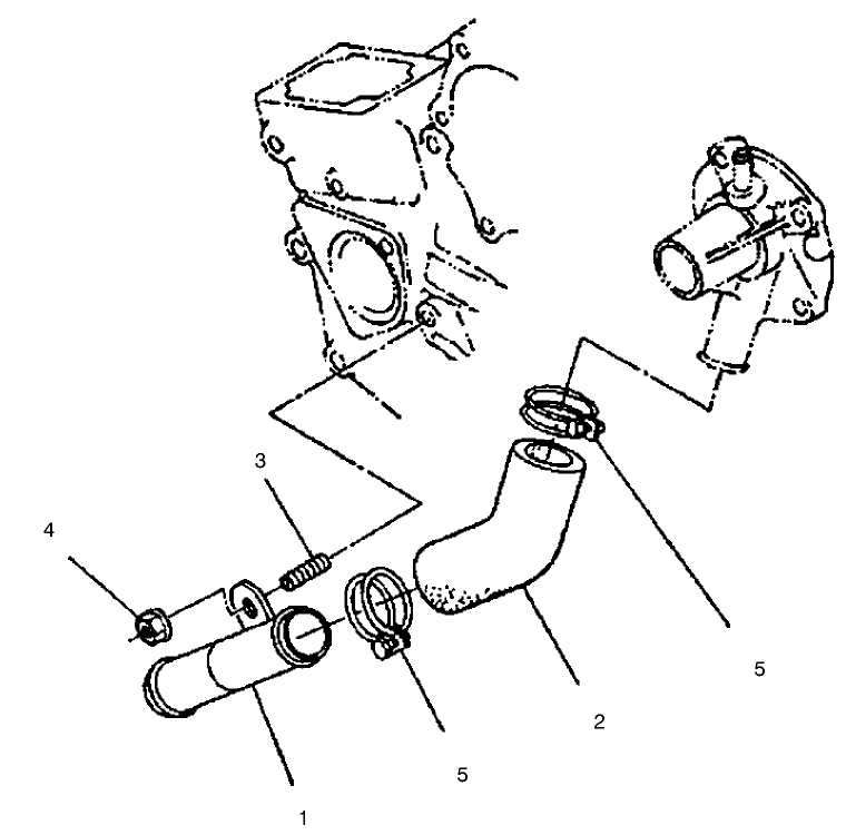 Water Pipe Assembly Diagram and Parts List for 22303 990001 - 999999 Toro Lawn Tractor Accessories