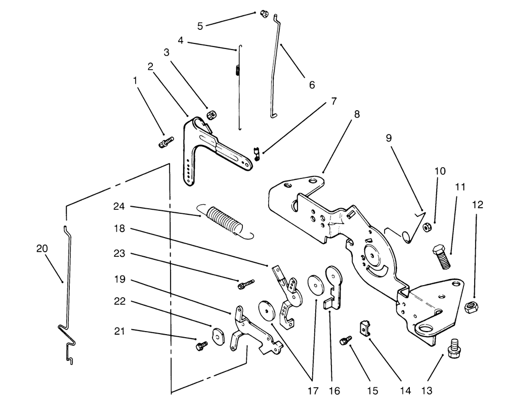Engine Controls Kohler Engine Cv16s-Ps61514 Diagram and Parts List for 72084 6900001 - 6999999 Toro Lawn Tractor