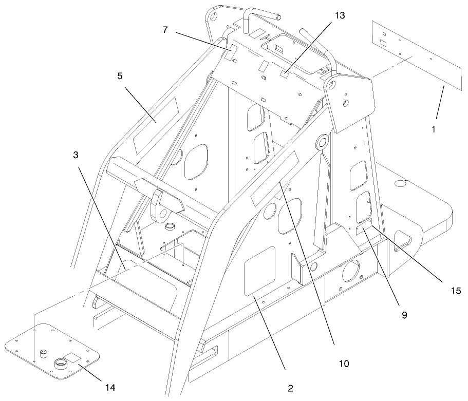 Decal Assembly Diagram and Parts List for 22305 991008 - 999999 Toro Lawn Tractor Accessories