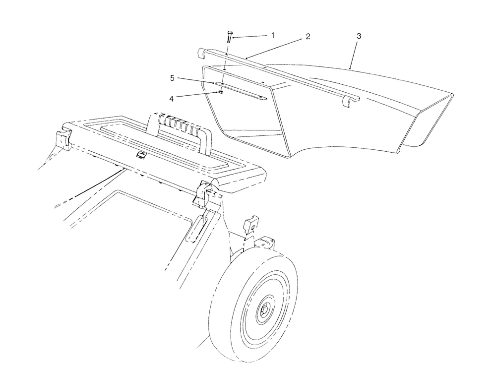 Side Discharge Chute Model No. 59112 (Optional) Diagram and Parts List for 26620BG 0009001 - 0999999 Toro Lawn Mower