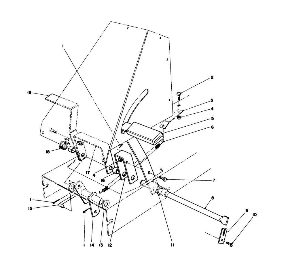 Brake & Clutch Assembly Diagram and Parts List for 56170 6000001 - 6999999 Toro Lawn Tractor Accessories