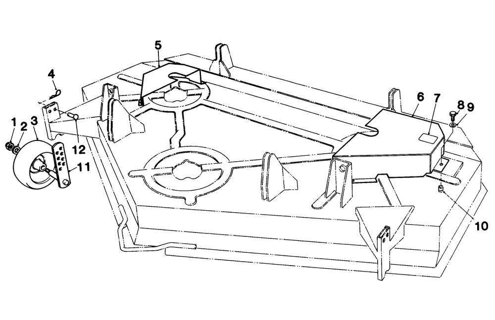 Vehicle Identification Number 55665-00001 & Up Hmr 48" Rear Discharge Mower Diagram and Parts List for 55665 0000001 - 0999999 Toro Lawn Mower