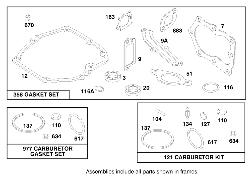 Engine Briggs & Stratton Model 12f802-1750-A1 Diagram and Parts List for 20445 7900001 - 7999999 Toro Lawn Mower