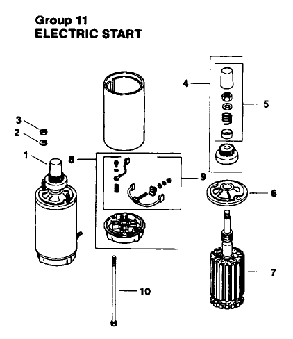 Engine Kohler Model No. Mv16s-Type Ps56519 Electric Start Group 11 Diagram and Parts List for 30180 490001 - 490730 Toro Lawn Tractor Accessories