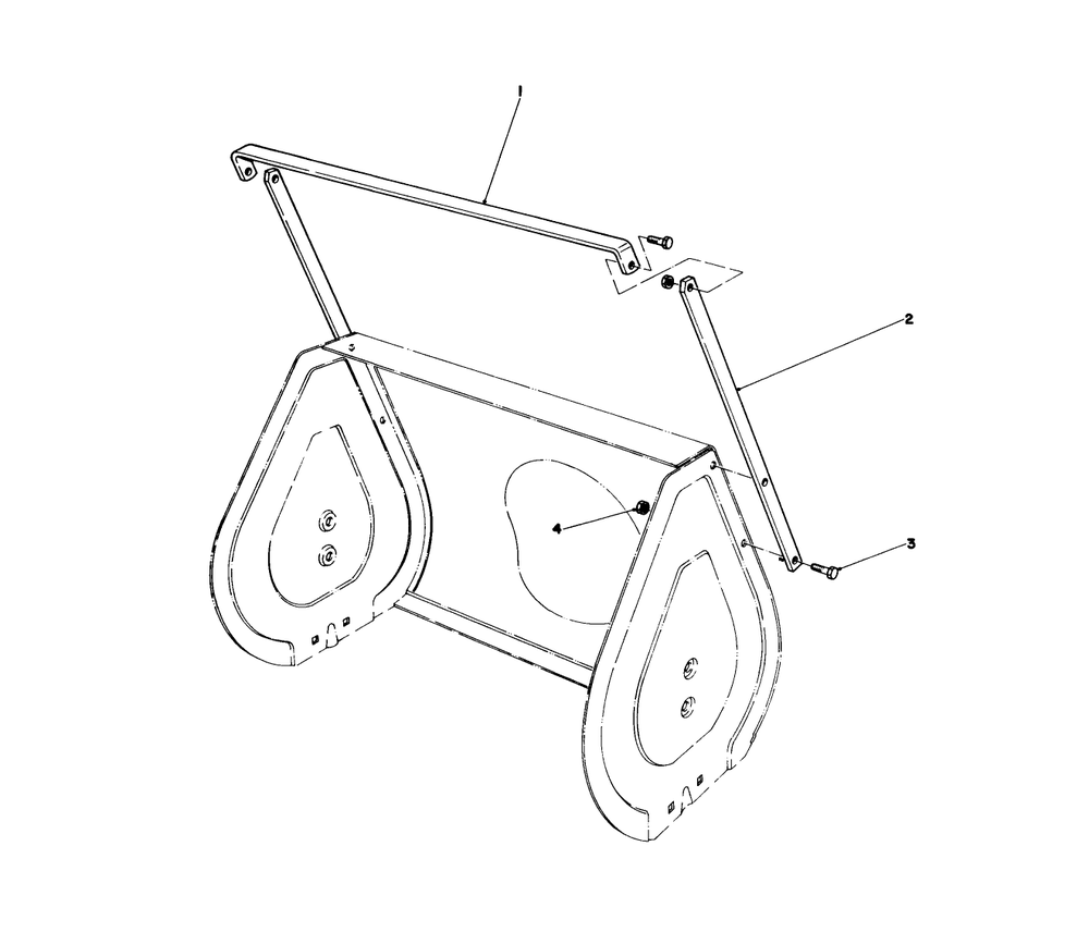 Drift Breaker Kit No. 37-7020 (Optional) Diagram and Parts List for 38035 7000001 - 7999999 Toro Snow Blower