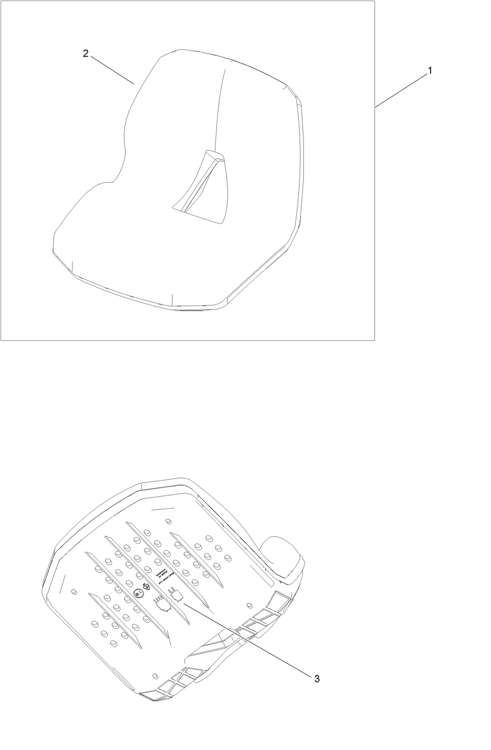Seat Assembly No. 147-5157 Diagram and Parts List for 75746TA 410040000 - 411599999 Toro Lawn Tractor