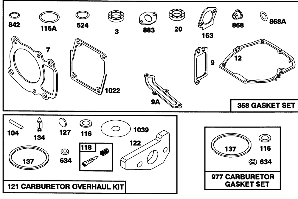 Engine Gts 150 77-9140 Diagram and Parts List for 22151 3900001 - 3900855 Toro Lawn Mower