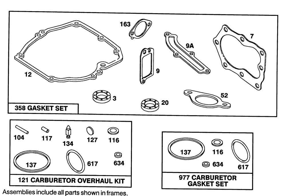 Engine Briggs & Stratton Model 122702-3171-01 Diagram and Parts List for 16401 39000001 - 39999999 Toro Lawn Mower