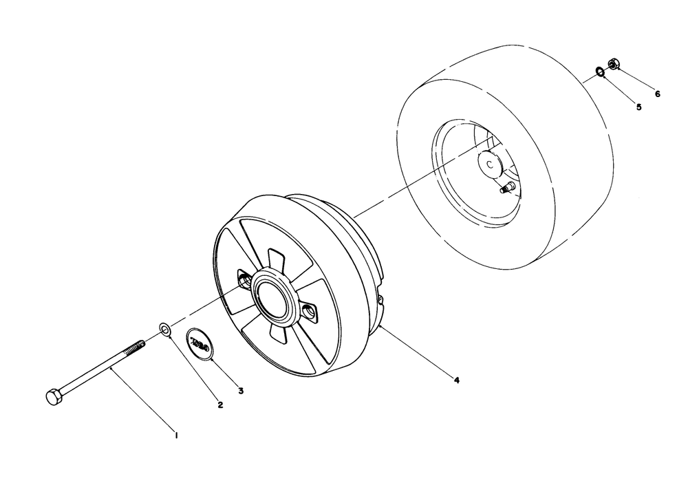 Wheel Weight Kit Model No. 59159 (Optional) Diagram and Parts List for 57430 8000001 - 8999999 Toro Lawn Tractor