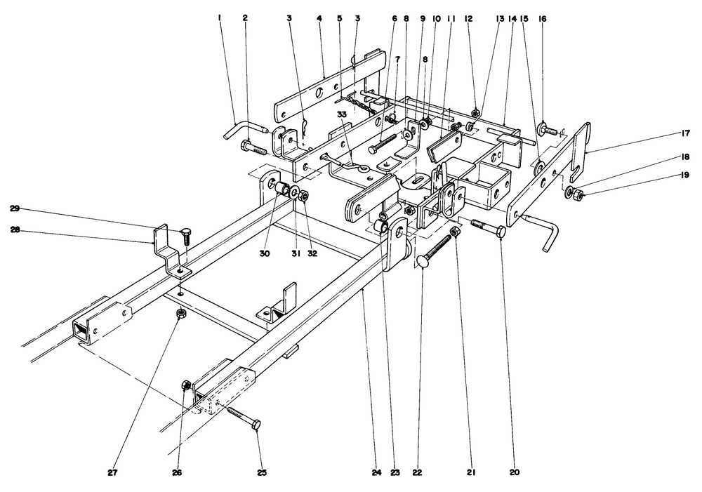 36" Snowthrower Attachment Model No. 59136 (Optional) Diagram and Parts List for 57360 3000001 - 3999999 Toro Lawn Tractor