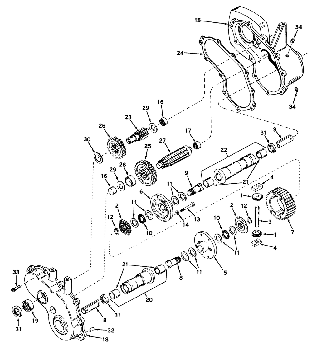 Transaxle Model No. 1302 Assembly Diagram and Parts List for 55150 9000001 - 9999999 Toro Lawn Tractor