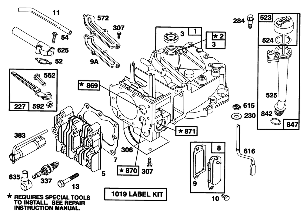 Engine Model 124702-3115-01 Diagram and Parts List for 20435 49000001 - 49999999 Toro Lawn Mower