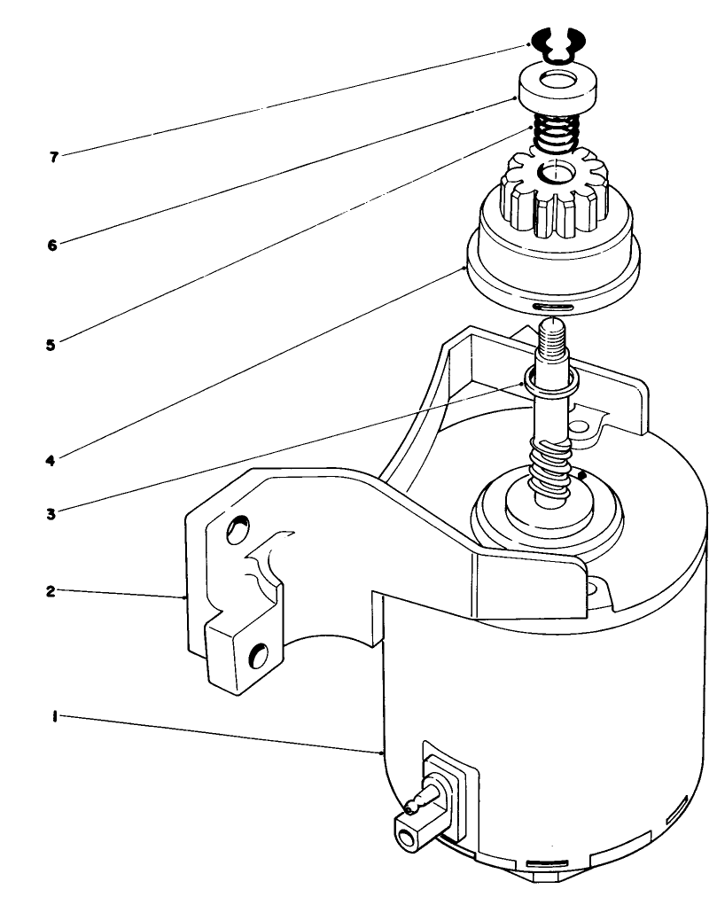 Starter Assembly Diagram and Parts List for 16770 4000001 - 4999999 Toro Lawn Mower
