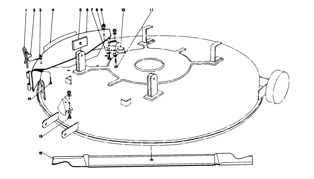 Mulcher Kit Model 59155 (Optional) Diagram and Parts List for 56175 8000001 - 8999999 Toro Lawn Tractor