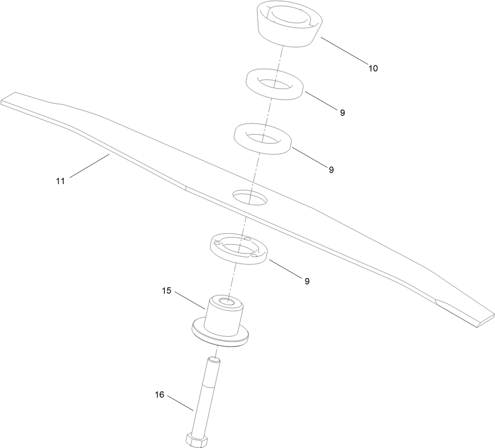Cutting Assembly Diagram and Parts List for 02614T 400000000 - 999999999 Toro Lawn Mower