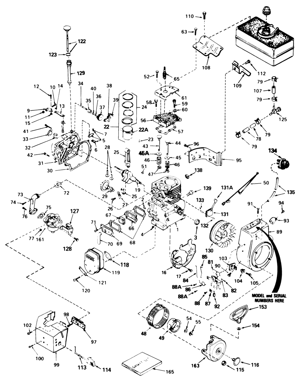 Engine, Tecumseh Model No. Hm80-155291l Diagram and Parts List for 38085C 7000001 - 7999999 Toro Snow Blower