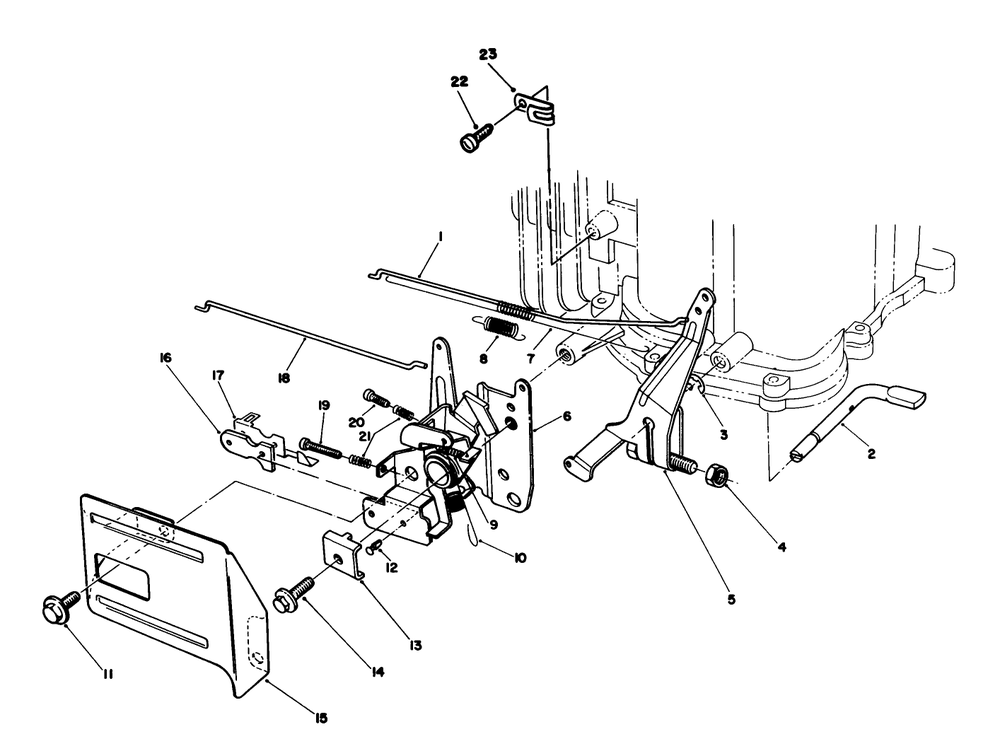 Governor Assembly (Model No. Vmh7) Diagram and Parts List for 20622C 8000001 - 8999999 Toro Lawn Mower