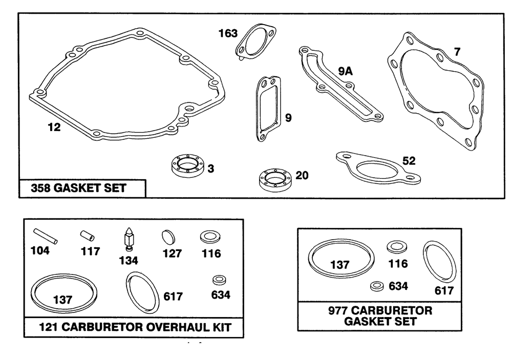 Engine Briggs & Stratton Model 124702-3115-01 Diagram and Parts List for 20214 2000001 - 2999999 Toro Lawn Mower