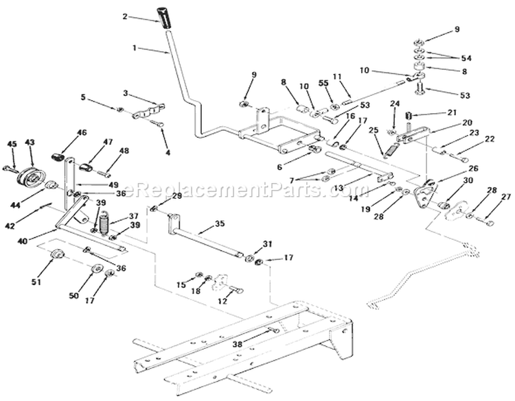 Page F Diagram and Parts List for A1-164201 1982 Toro Lawn Tractor