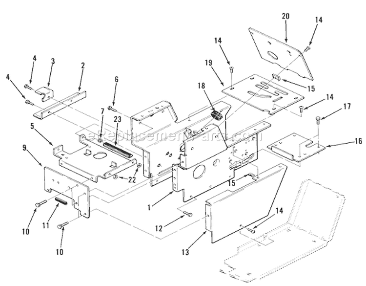 Page P Diagram and Parts List for A1-18BE01 1984 Toro Lawn Tractor