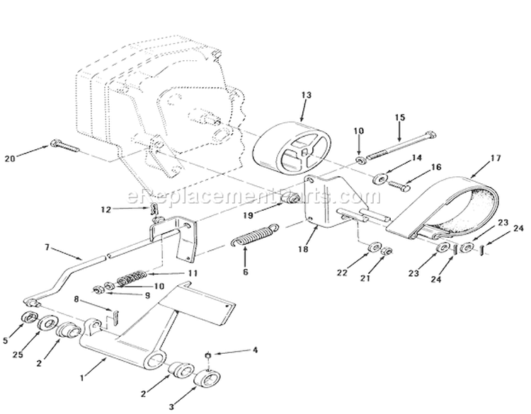Page C Diagram and Parts List for A1-18BE01 1984 Toro Lawn Tractor
