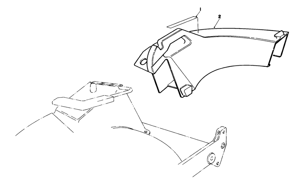 Side Discharge Chute Model No. 59110 (Optional) Diagram and Parts List for 22621C 9000001 - 9999999 Toro Lawn Mower