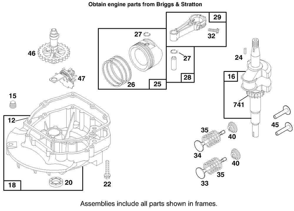 Engine Briggs & Stratton Model 12f802-0667-01 Diagram and Parts List for 20914 7900001 - 7999999 Toro Lawn Mower