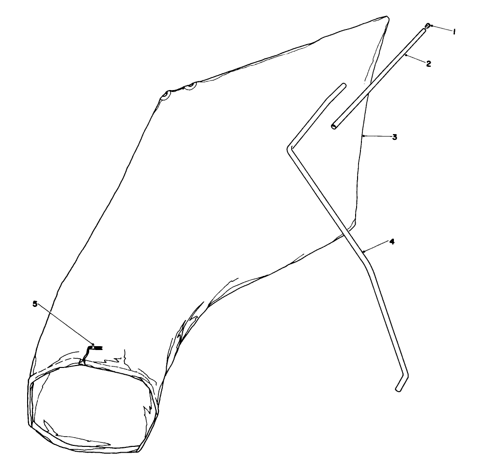 Giant Bagging Kit No. 29-9750 (Optional) Diagram and Parts List for 16299C 7000001 - 7999999 Toro Lawn Mower