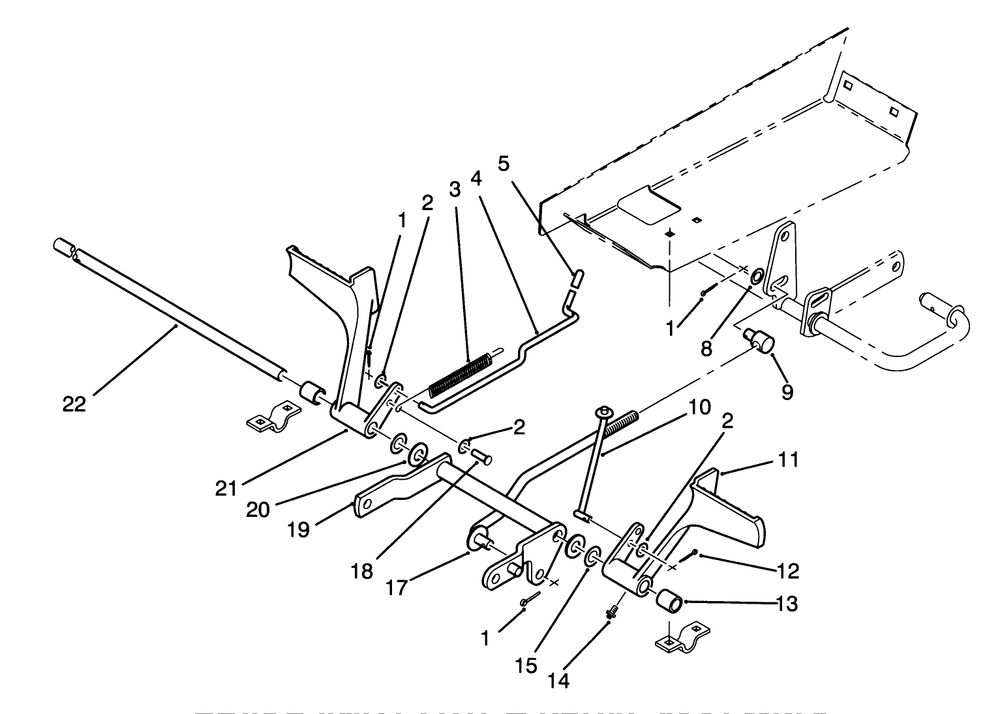 Brake And Clutch Pedal Assembly Diagram and Parts List for 72060 3900001 - 3999999 Toro Lawn Tractor