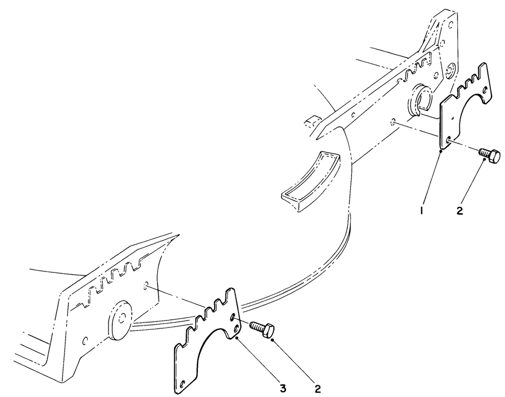 Wear Plate Kit No. 49-4080 (Optional) Diagram and Parts List for 20810 4000001 - 4999999 Toro Lawn Mower