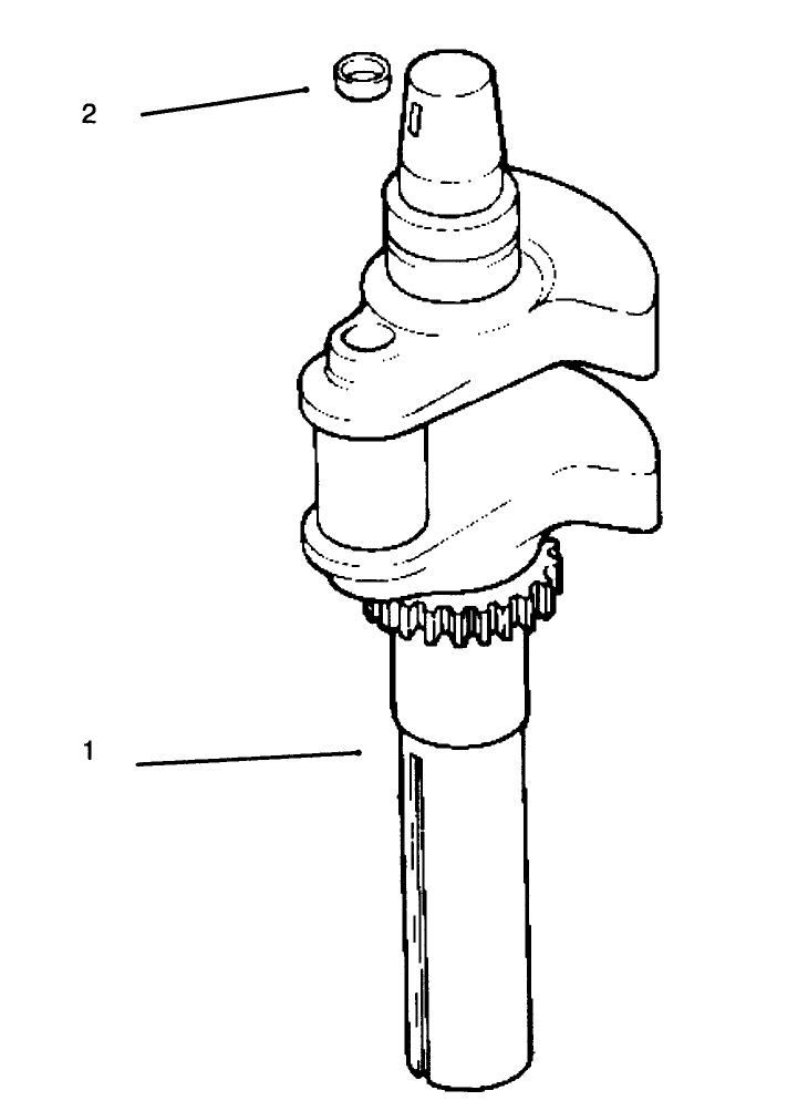 Crankshaft Diagram and Parts List for 30191 590001 - 599999 Toro Lawn Tractor Accessories