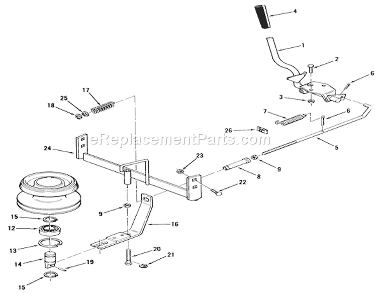 Pto Clutch Diagram and Parts List for A2-113701 1982 Toro Lawn Tractor