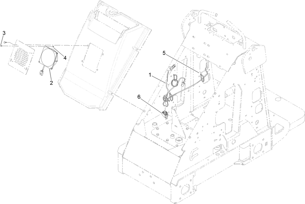 Fan Assembly Diagram and Parts List for 22218 407600000 - 411799999 Toro Lawn Tractor Accessories