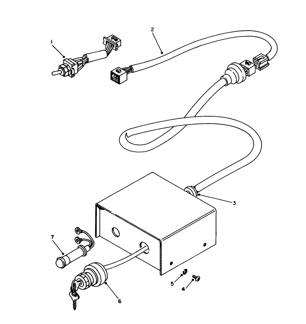 Remote Control Box Assembly No. 50-9160 (Optional) Diagram and Parts List for 62040 7000001 - 7999999 Toro Generator