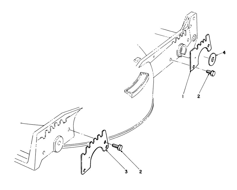 Wear Plate Kit No. 49-4080 (Optional) Diagram and Parts List for 20584 8000001 - 8999999 Toro Lawn Mower