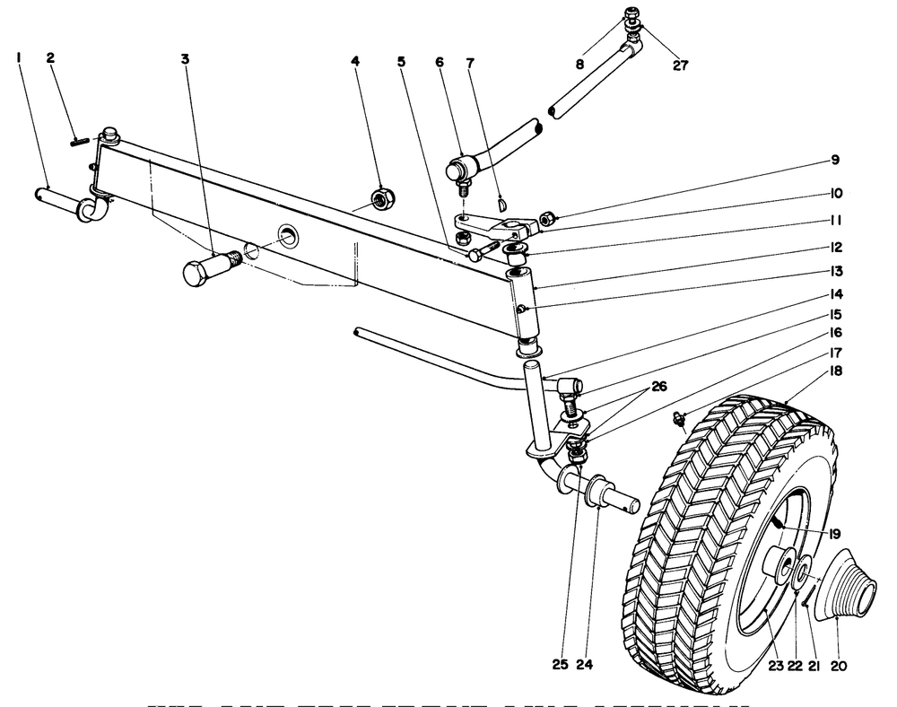 935 And 935e Front Axle Assembly Diagram and Parts List for 55050 9000001 - 9999999 Toro Lawn Tractor