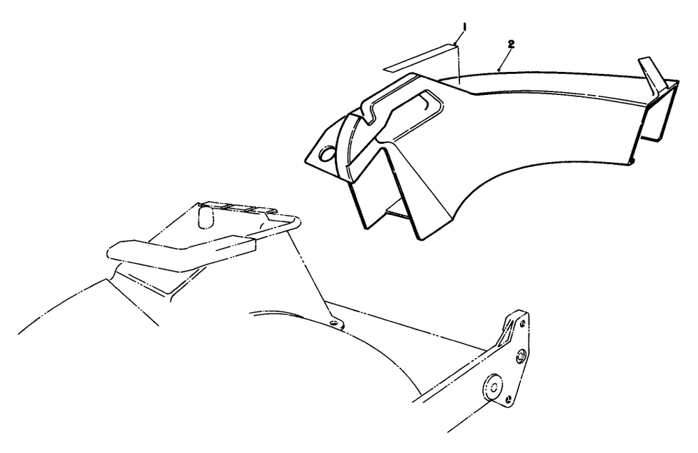 Side Discharge Chute Model No. 59168 (Optional) Diagram and Parts List for 22151 2000001 - 2999999 Toro Lawn Mower