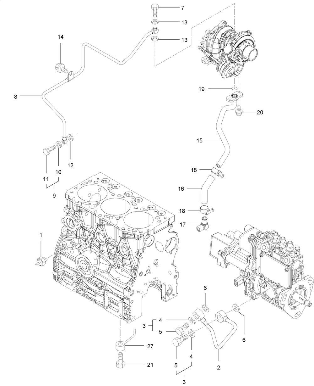 Oil Pump Assembly (Cont.) Diagram and Parts List for 72028 412410000 - 412699999 Toro Lawn Tractor