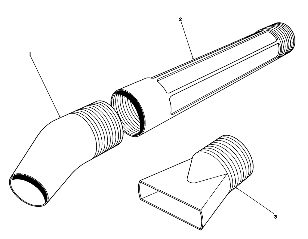 Blower Tube Assembly Diagram and Parts List for 51535 6000001 - 6999999 Toro Leaf Blower / Vacuum