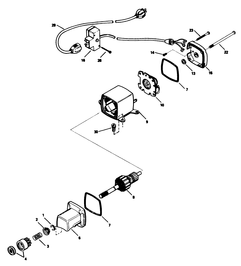 Starter Motor Kit No. 23-3790 Diagram and Parts List for 38052 8000001 - 8999999 Toro Snow Blower