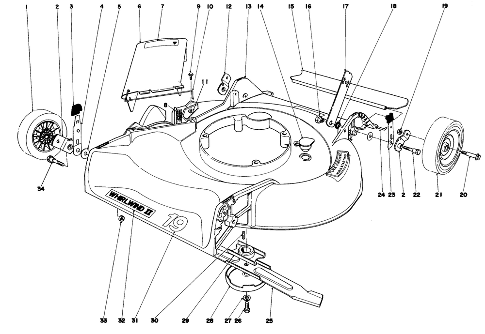 Housing Assembly Model 16360 And 16370 Diagram and Parts List for 16360 9000001 - 9999999 Toro Lawn Mower